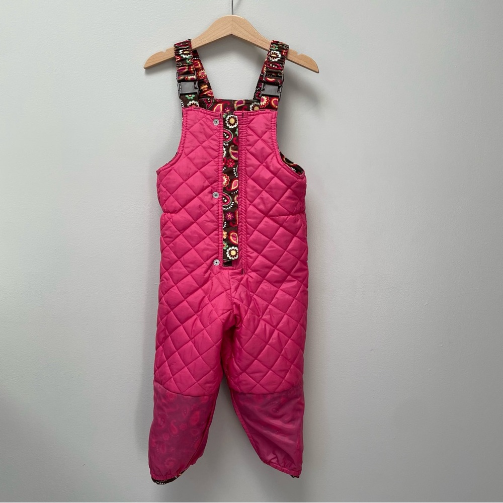 Hanna Andersson snow bib, 90 cm/3T, paisley print - Picture 6 of 11
